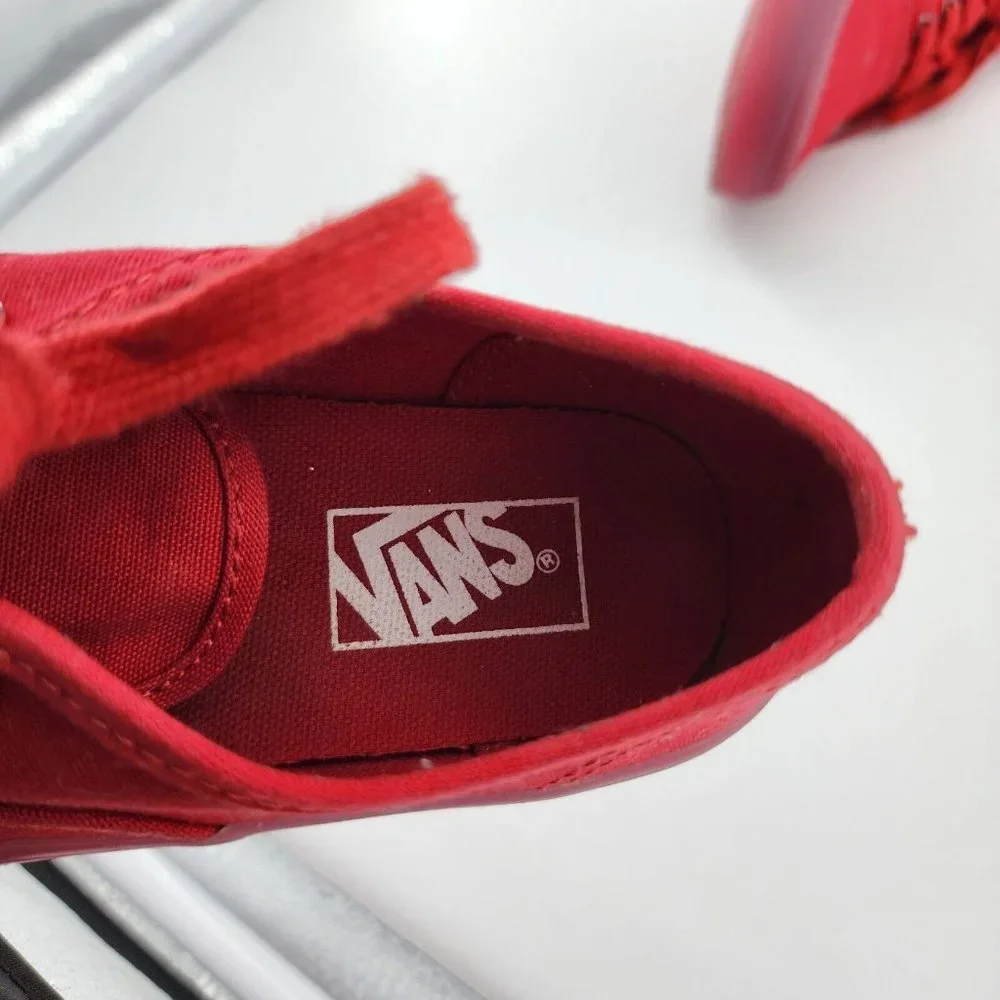 VANS Old Skool Translucent Skate Shoes Red Monochrome Youth Kids Size 1 With Box